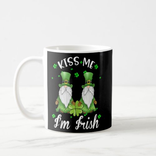 Kiss Me Im Irish Gnome Shamrock C Saint Patrick D Coffee Mug