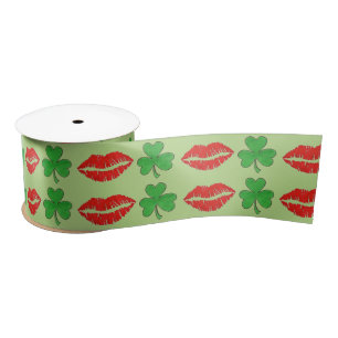 Kiss Me I'm Irish Green St. Patrick's Day Ribbon