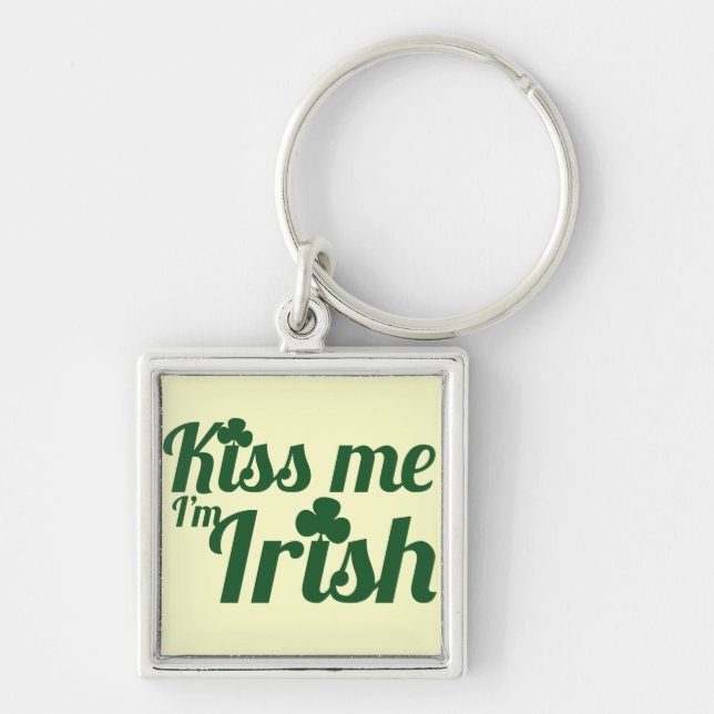 Kiss me I'm Irish Keychain (Front)
