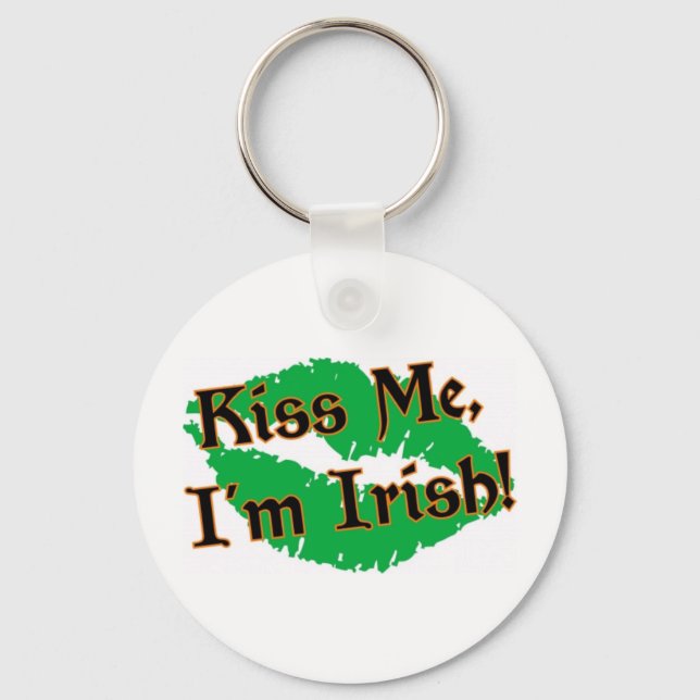 Kiss Me I'm Irish Keychain (Front)