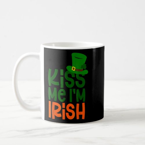 Kiss Me Im Irish Leprechaun Hat St Patricks Day  Coffee Mug