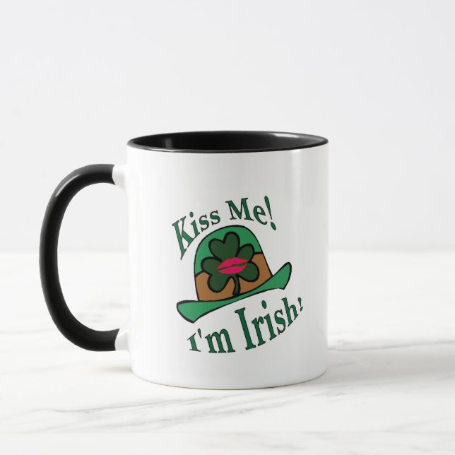 Kiss Me I'm Irish Mug (Left)