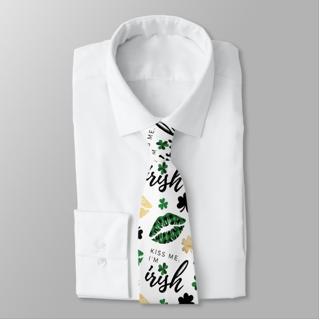 Kiss me, I'm Irish Neck Tie (Tied)