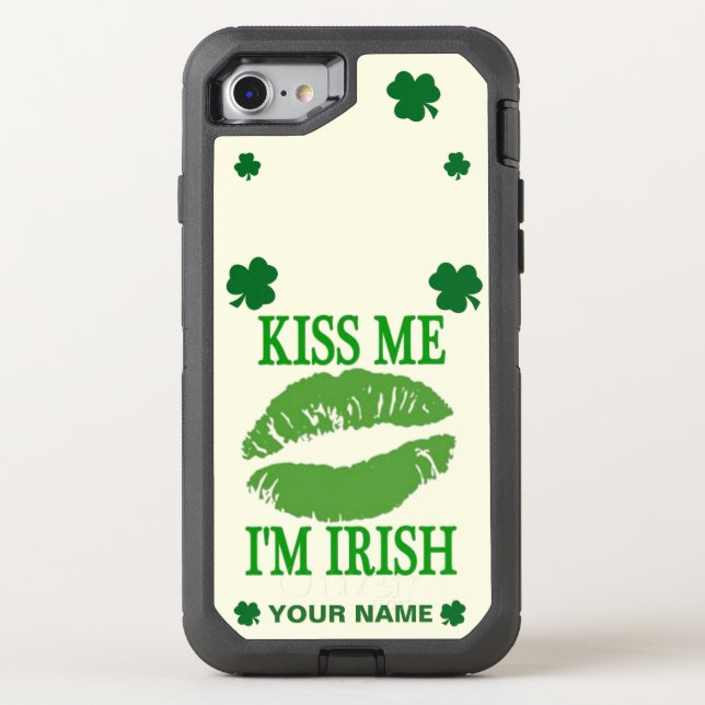 KISS ME I'M IRISH OTTERBOX iPhone CASE (Back)