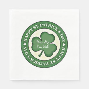 Kiss Me I'm Irish Paper Napkins