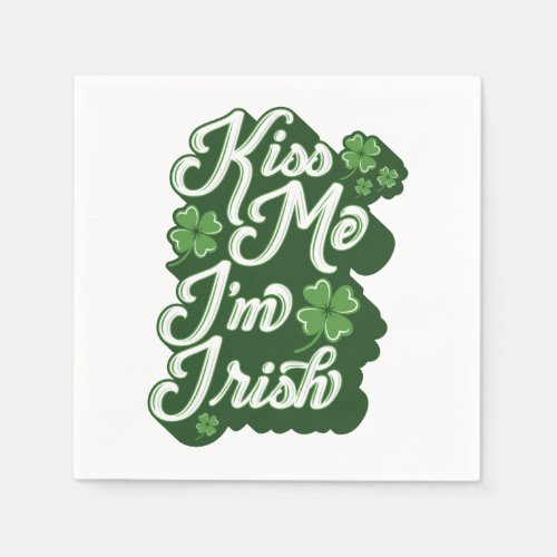 KISS ME IM IRISH  Party Napkins