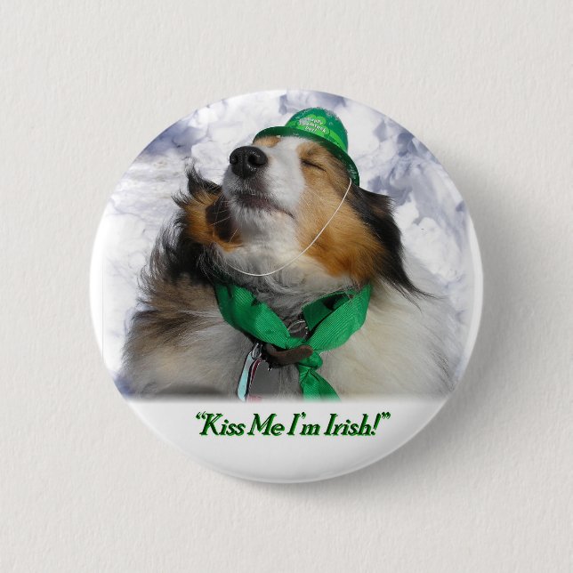 Kiss Me I'm Irish pin (Front)