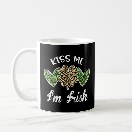 Kiss Me Im Irish Shamrock Clover Saint Patrick D Coffee Mug