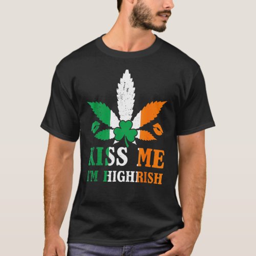 Kiss Me Im Irish Shamrock Funny Irish St Patricks T_Shirt