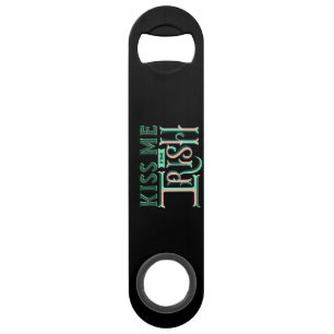Kiss Me I'm Irish slogan St Paddy's Day Bar Key
