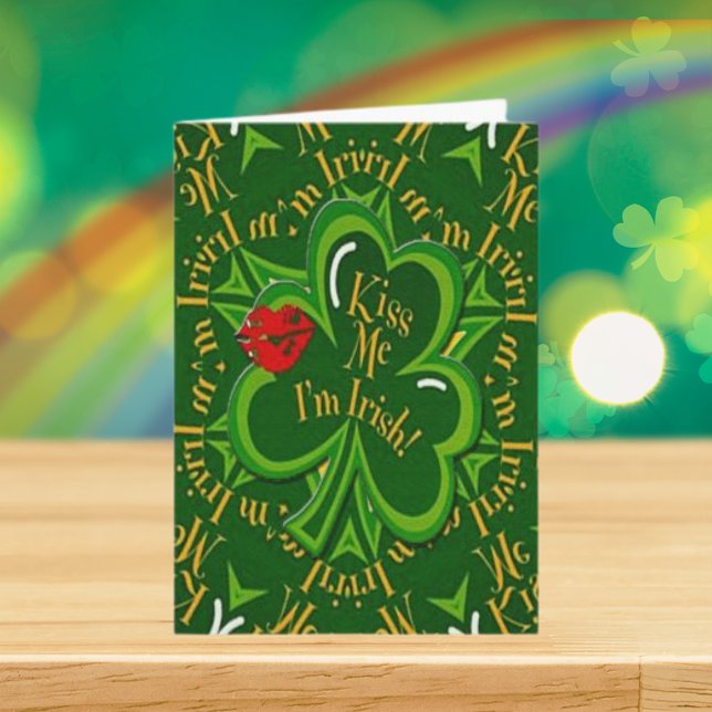 Kiss Me I'm Irish St. Patrick's Day Card (Kiss Me I'm Irish St. Patrick's Day Card)