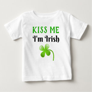 Kiss Me I'm Irish St. Patrick's Day Green Baby T-Shirt