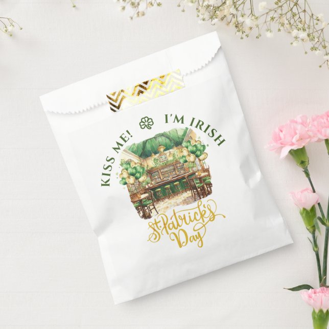 Kiss me I'm Irish St. Patrick's Day Pub Party  Favor Bag (Sealed)
