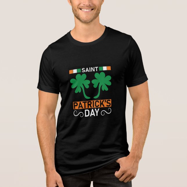 Kiss Me I'm Irish: St. Patrick's Day Shirts, Gifts Tri-Blend Shirt (Front)
