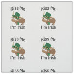 Kiss Me Im Irish St Patricks Day Yak Fabric