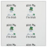 Kiss Me Im Irish St Patricks Day Yeti Fabric