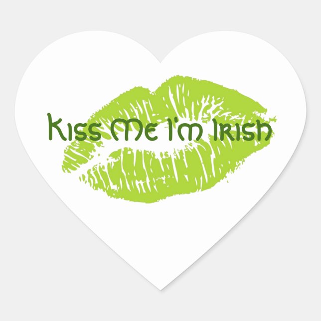 Kiss Me I'm Irish Sticker (Front)