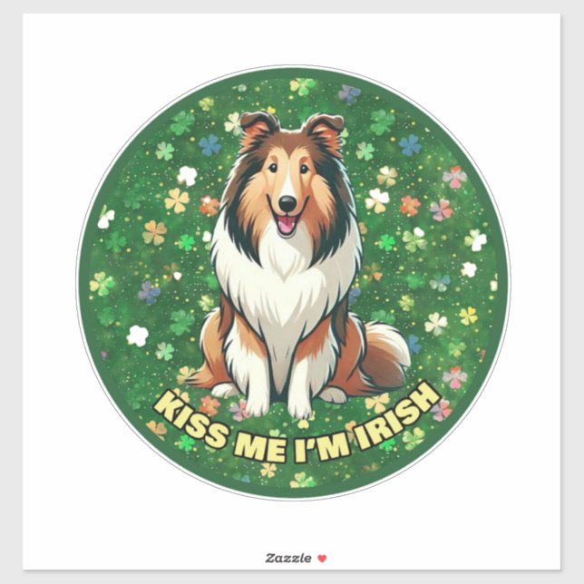 Kiss Me I'm Irish Sticker (Sheet)