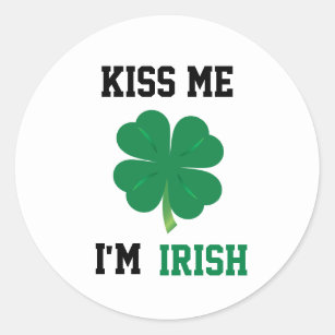 Kiss Me I'm Irish Stickers
