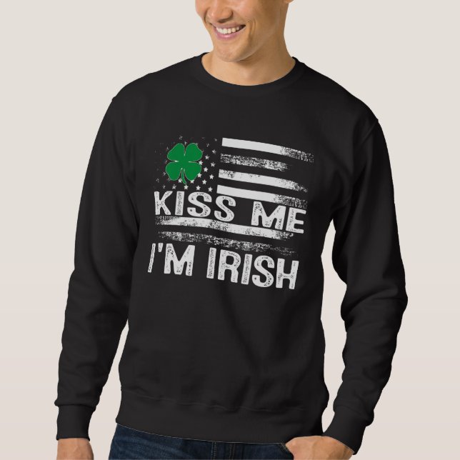 Kiss Me I'm Irish T-Shirt Saint Patrick Day Shirt (Front)