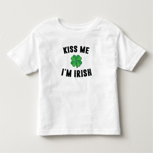 Kiss me im irish toddler t_shirt