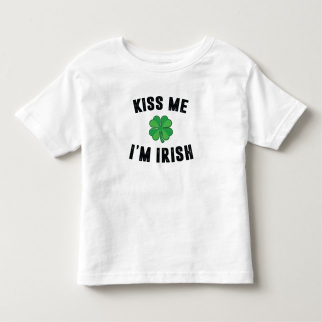 Kiss me i'm irish toddler t-shirt (Front)