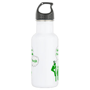 Kiss me I'm, Irish toilet sign Stainless Steel Water Bottle