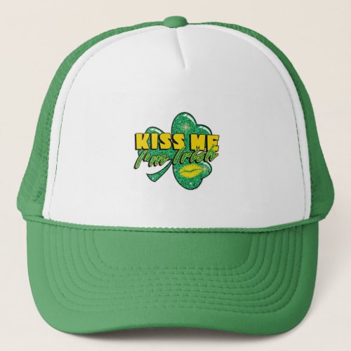 Kiss me Im Irish Trucker Hat