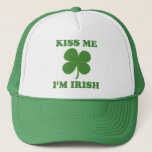 Kiss Me I&#39;m Irish Trucker Hat at Zazzle