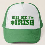 Kiss Me Im Irish Trucker Hat at Zazzle