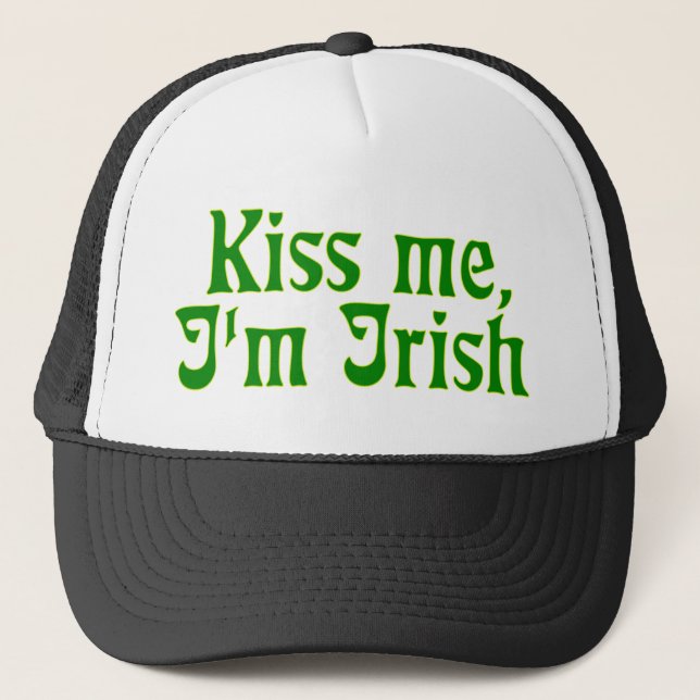 Kiss me, I'm Irish Trucker Hat (Front)
