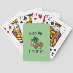 Kiss Me I'm Irish Yak Poker Cards