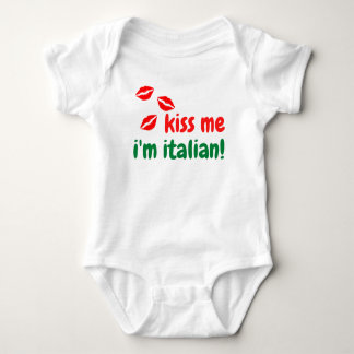 Kiss Me I'm Italian Baby Body Suit Baby Bodysuit