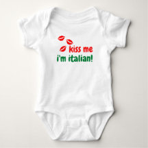 Kiss Me I'm Italian Baby Body Suit