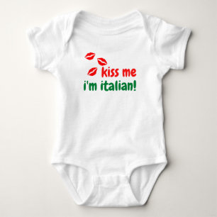Kiss Me I'm Italian Baby Body Suit Bodysuit