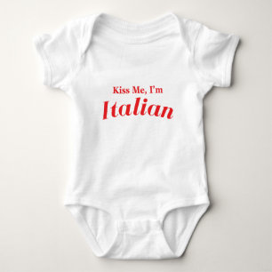 Kiss Me I'm Italian Baby Bodysuit