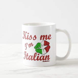 Kiss Me I'm Italian Coffee Mug
