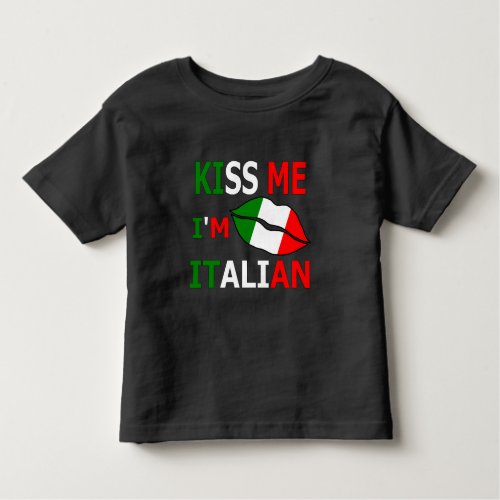 Kiss Me Im Italian T_Shirt Baby Bodysuit