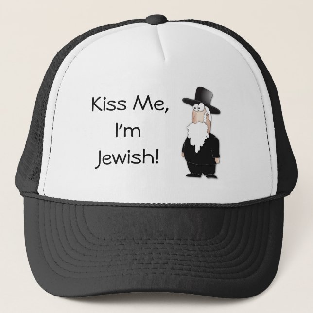 Kiss Me,I'm Jewish! funny hat (Front)