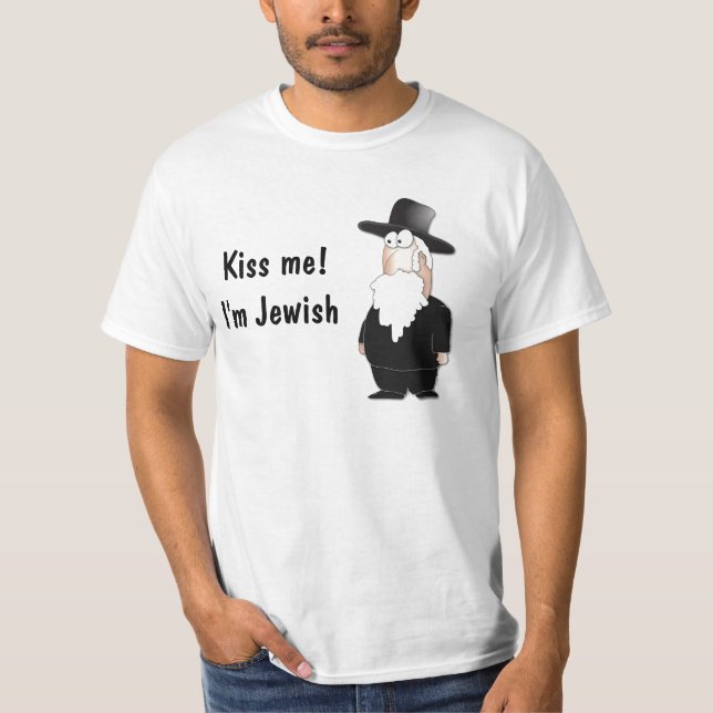 Kiss Me - I'm Jewish T-Shirt (Front)