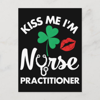Kiss me i'm nurse practitioner shirt Mug Holiday Postcard