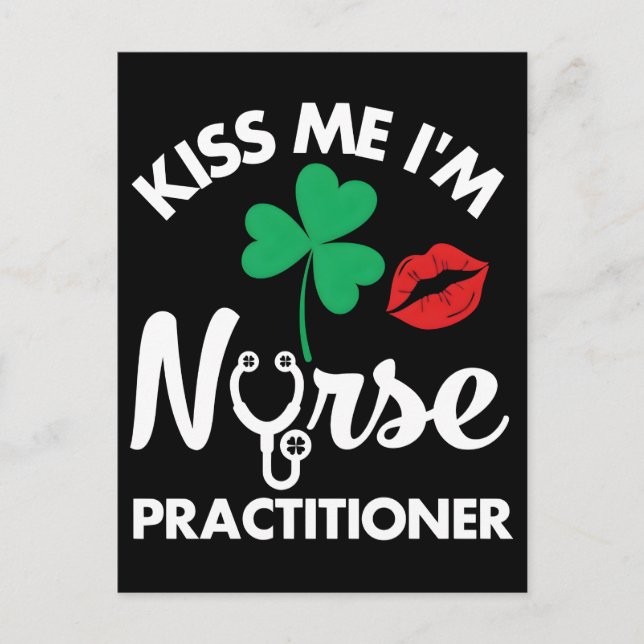 Kiss me i'm nurse practitioner shirt Mug Holiday Postcard (Front)
