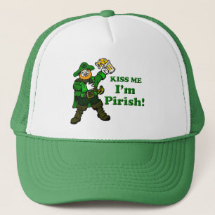 Kiss me, I'm Pirish Trucker Hat