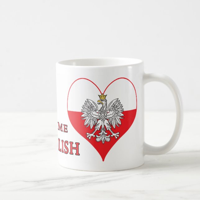 Kiss Me I'm Polish Coffee Mug (Right)