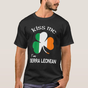 Kiss Me I'm Sierra Leonean Shamrock St. Patrick's T-Shirt