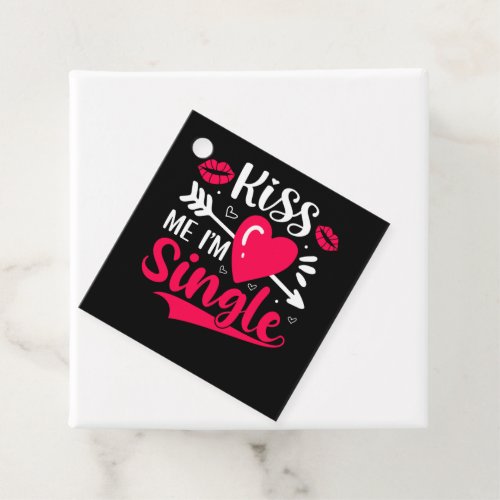 Kiss Me Im Single Cute Valentine Favor Tags