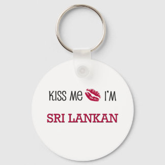 Kiss Me I'm SRI LANKAN Keychain