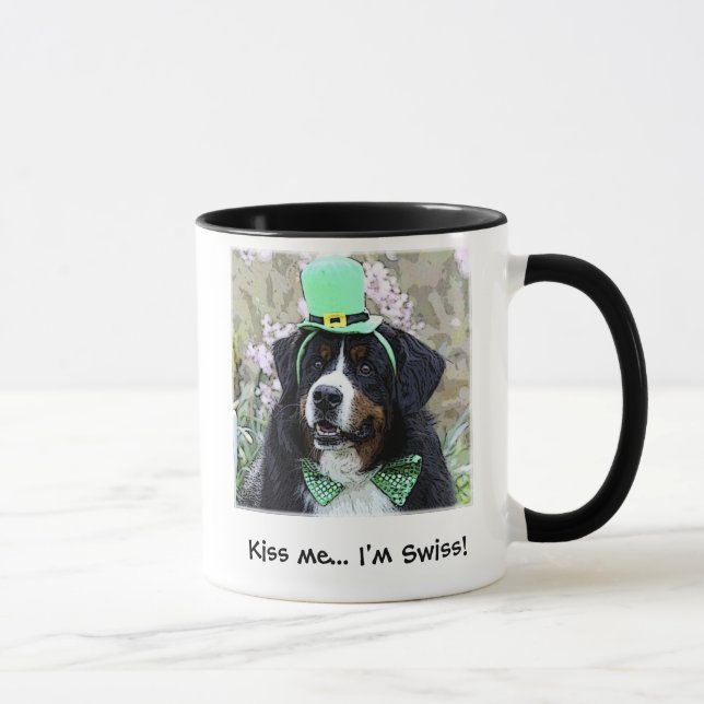 Kiss me... I'm Swiss Berner mug (Right)