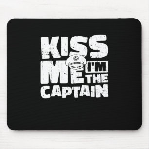 Kiss Me Im The Captain Sailing - Sailor St Patrick Mouse Pad