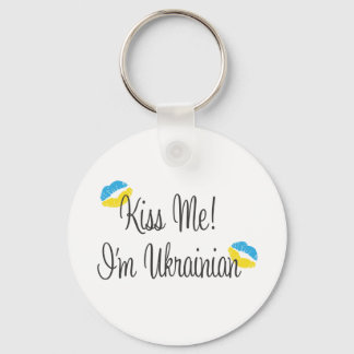 Kiss Me! I'm Ukrainian Keychain